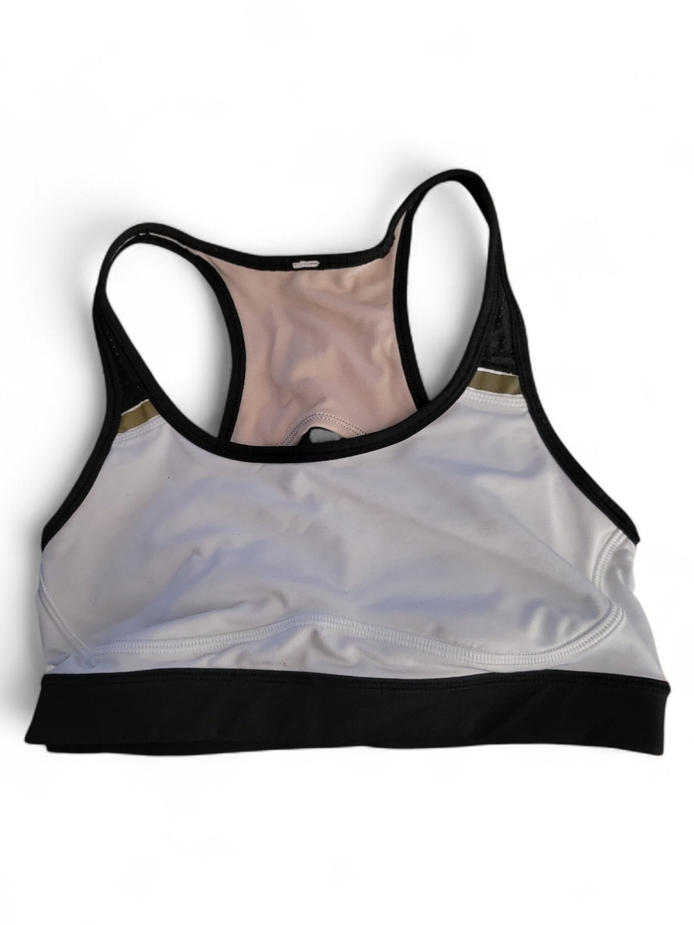 lululemon athletica White and Black Racerback Sports Bra